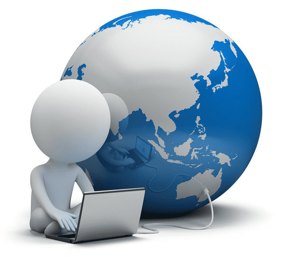 person with computer